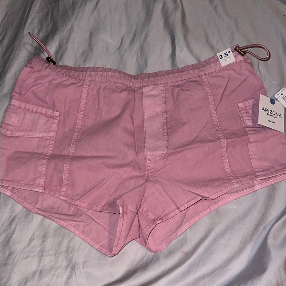 Arizona Jean Company Pink Athletic Shorts Lightweight Drawstring